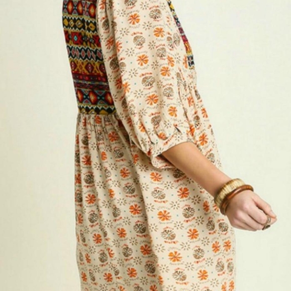 Umgee Boho Aztec Tunic/ Babydoll Dress NWT - Picture 5 of 11